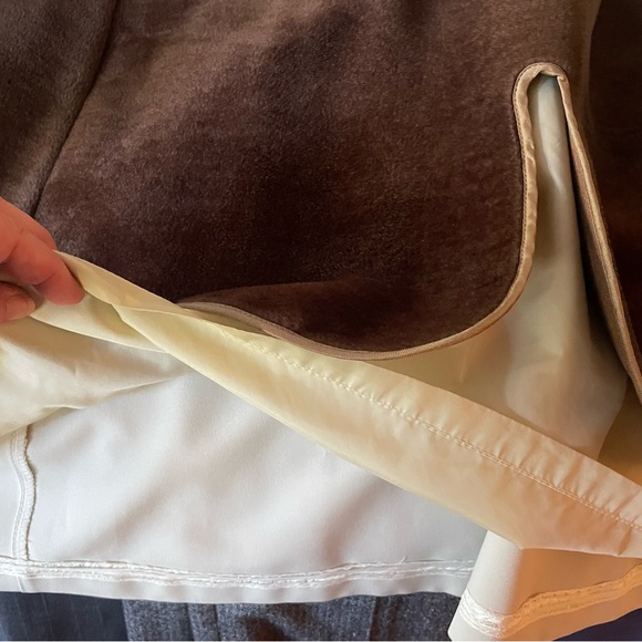 Forecaster of Boston Vintage Faux Fur Lined Long Cream Coat Women's Plus Size 16 - Picture 7 of 13